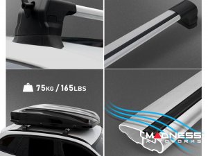 Alfa Romeo Tonale Roof Rack Cross Bars - for models w/ fix points - Silver Alfa Romeo Tonale Roof Rack Cross Bars - for models w/ fix points - Silver